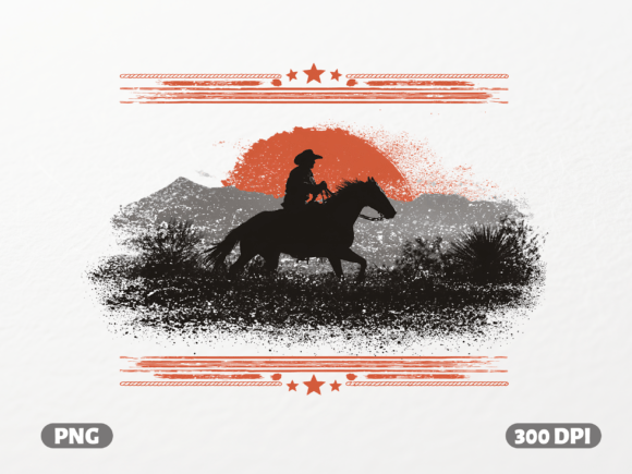 Capturing the Frontier: A Guide to the Western Cowboy Horseback Sunset PNG