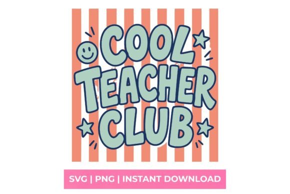 Cool Teacher Club Retro Smiley SVG: A Creative Asset for Modern Brands