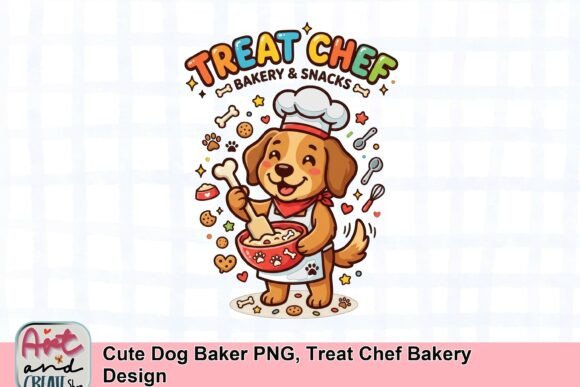 Cute Dog Baker PNG: A Playful Treat for Your Designs