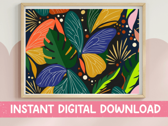 Embrace the Night Garden: Using Bold Tropical Butterfly Jungle Pattern