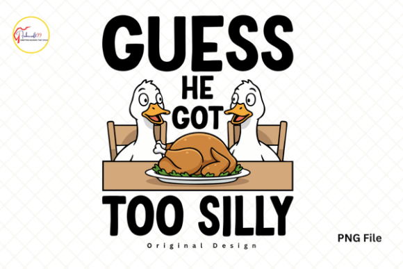 Goose Turkey Dinner Thanksgiving PNG: The Hilarious Design Asset Your Holiday Projects Need
