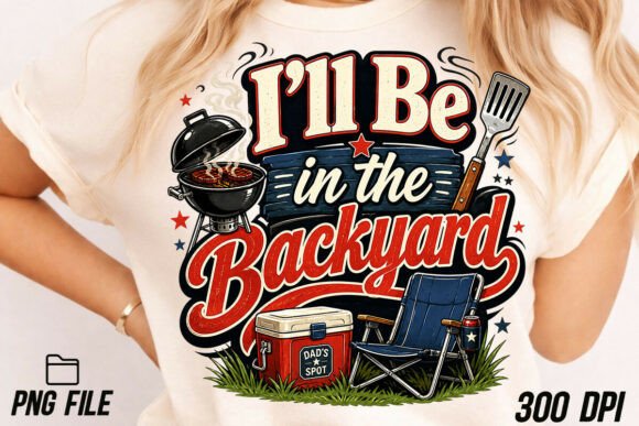 I'll Be in the Backyard Father's Day PNG: Perfect for Dad Vibes