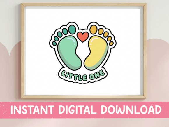 Little One Baby Footprints Design: A Gentle Touch for Every Project