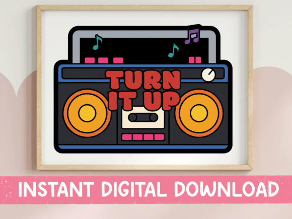 Turn It Up Retro Boombox Design: Capturing the Golden Age of Sound