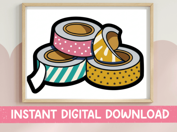 Washi Tape Roll Clipart Design: A Crafter's Toolkit